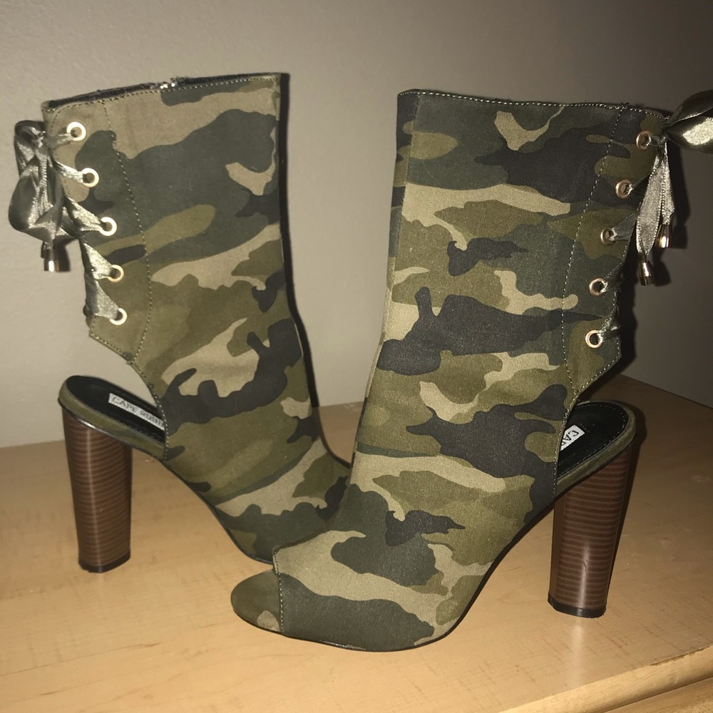 Camo Heel Bootie